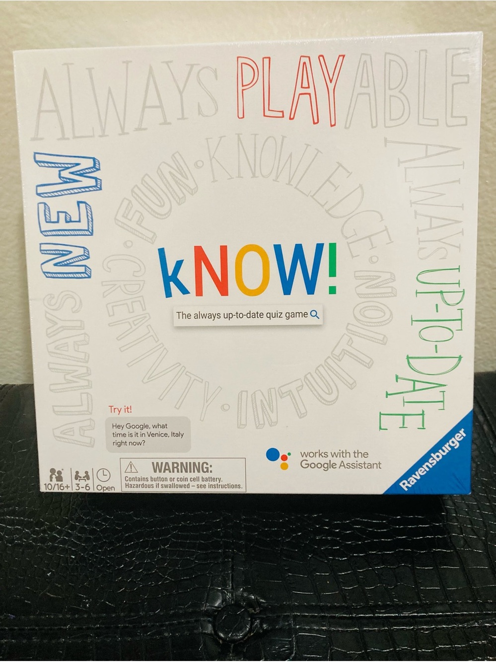 NWT Ravensburger kNOW! Trivia Game ‎ 10/16+ 3-6 Players Open Time